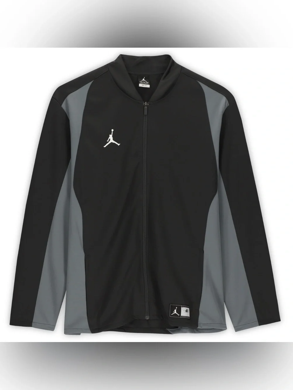 Nike Air Jordan Flight Team Jumpman Fill Zip Track Jacket, Dri-Fit, size Large